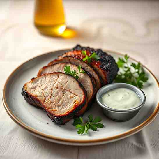 Crispy Roast Pork Belly with Danish Parsley Sauce – Easy Recipe